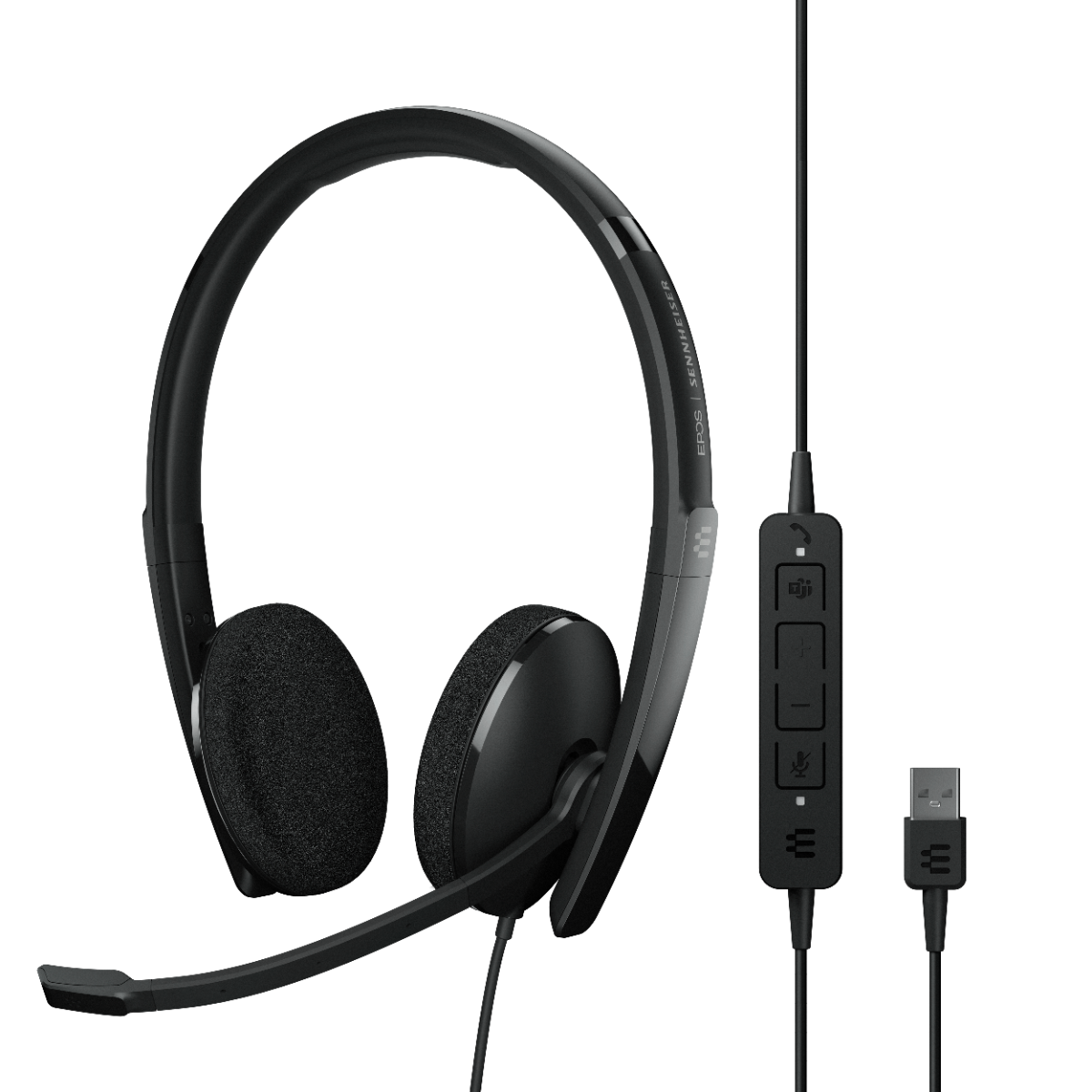 EPOS I SENNHEISER ADAPT 160T USB II – Cuffie On-ear Cablate Certificate Microsoft Teams, Ottimizzate UC (ricondizionate)