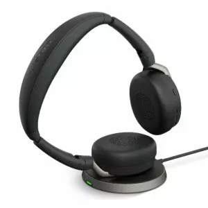 Jabra Evolve2 65 Flex MS Stereo USB-C ANC Bluetooth Headset With Charging Stand