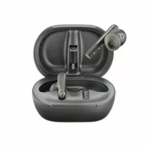 Poly Voyager Free 60+M UC Carbon Black Earbuds +BT700 USB-C Adapter +Touchscreen Charge Case