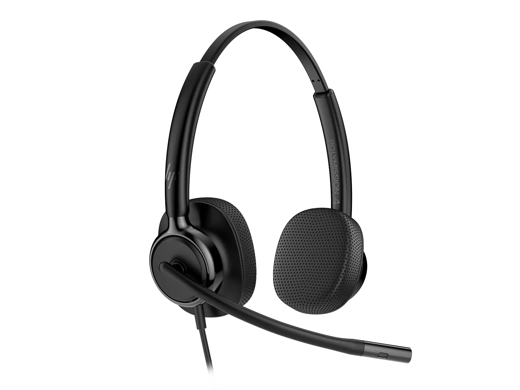 HP Poly Mission 425 Stereo USB-C/A Wired Headset + Leatherette Ear Cussion