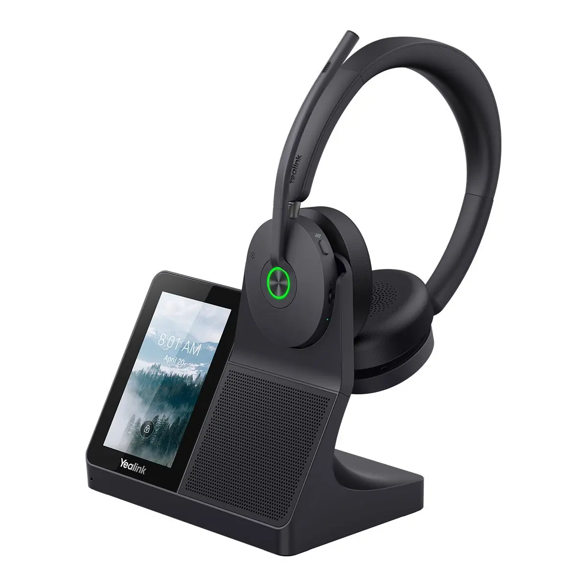 Yealink WH68 Workstation All-in-One UC Workstation, DECT & Bluetooth, Dual, 4-Mic & AI Noise Cancellation, Power Adapter, Carrying Case & Cables